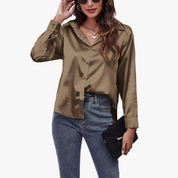 Karen I Classy Langärmelige Bluse für Frauen
