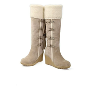 Warme Winterstiefel mit Keilabsatz | Stylische Winterstiefel für Damen 2