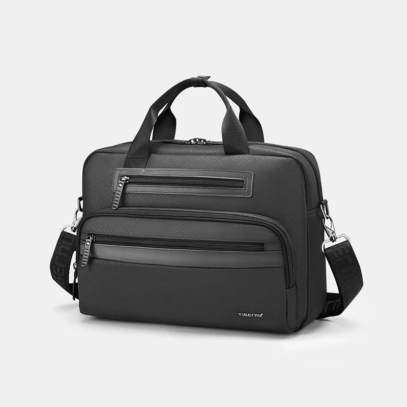Wasserdichte 14,1-Zoll-Laptop-Aktentasche für Herren 0