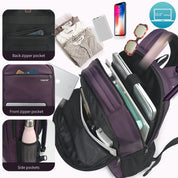 Wasserdichter Laptop-Rucksack 15,6 Zoll, Reisetasche mit großem Fassungsvermögen 4