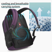 Wasserdichter Laptop-Rucksack 15,6 Zoll, Reisetasche mit großem Fassungsvermögen 5