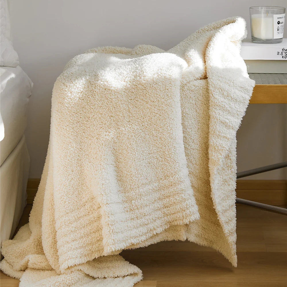 Weiche Minimalistische Strickdecke für Komfort und Stil 1
