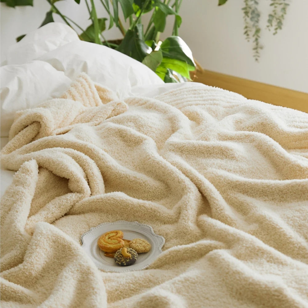 Weiche Minimalistische Strickdecke für Komfort und Stil 2