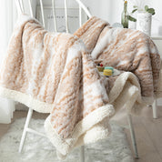 Weiche Velvet Sherpa Decke für Komfort und Wärme 1