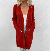 Anna | Kuscheliger Teddy-Cardigan mit Stilvollen Taschen