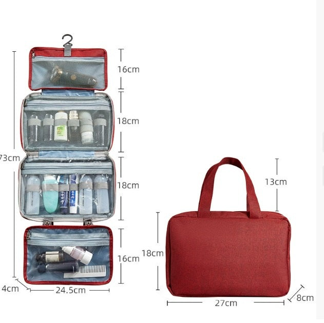 Sam | Kompakter & geräumiger Reise-Toilettenorganizer mit mehreren Fächern