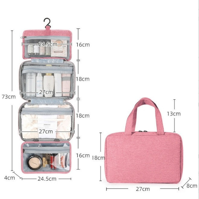 Sam | Kompakter & geräumiger Reise-Toilettenorganizer mit mehreren Fächern