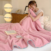 Winterdecke für Damen und Herren aus weichem Bouclé-Material 1