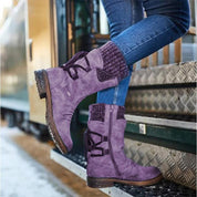 Winterstiefel mit niedrigem Absatz für Damen | Bequemes und warmes Design 4