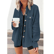 Elleer | Modische Cordjacke mit Knöpfen