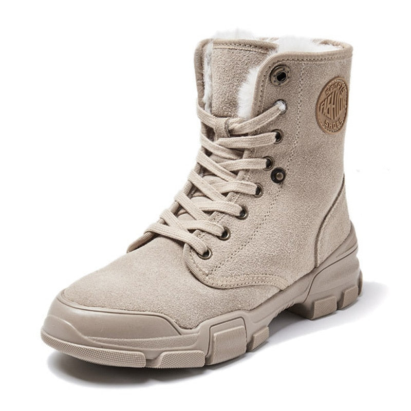 ZoeysBoots I Wildlederstiefel mit Futter für Damen 5