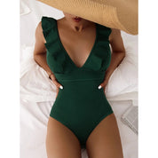 Lena | Rüschen Einteiler für Pool und Strand