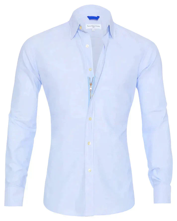 Kurt | Elegantes Hemd mit Stretch und Knopfleiste