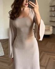 ALLYSON | Elegantes Langarmkleid