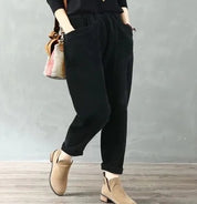THEA | Lässige Fleece Winter Baggy Hose