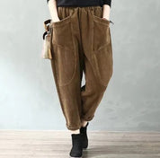 THEA | Lässige Fleece Winter Baggy Hose