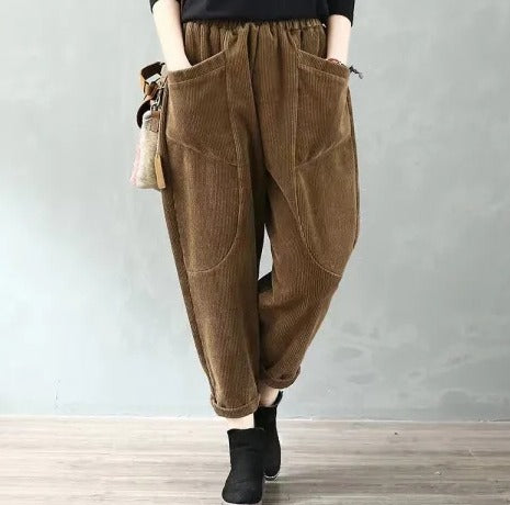 THEA | Lässige Fleece Winter Baggy Hose