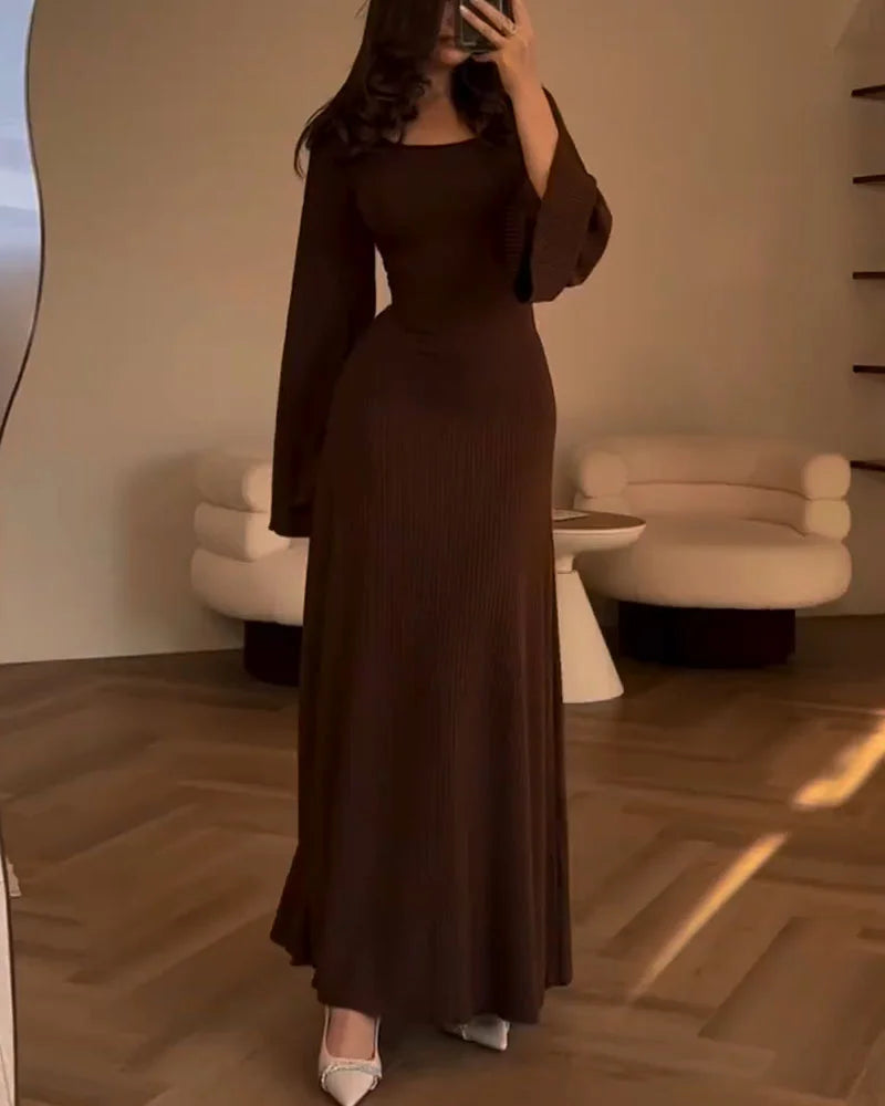 ALLYSON | Elegantes Langarmkleid