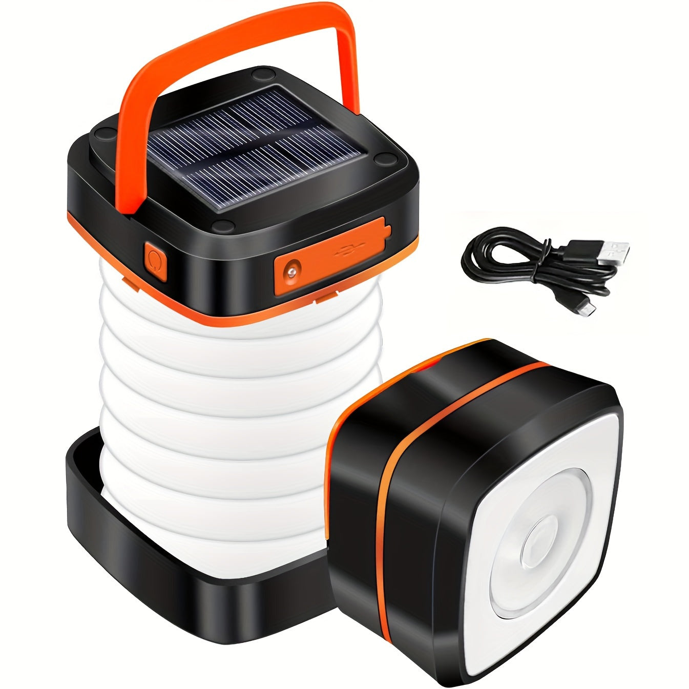 Wiederaufladbare LED -Camping -Laterne - kompaktes faltbares Licht für Outdoor -Abenteuer und Notfälle-1