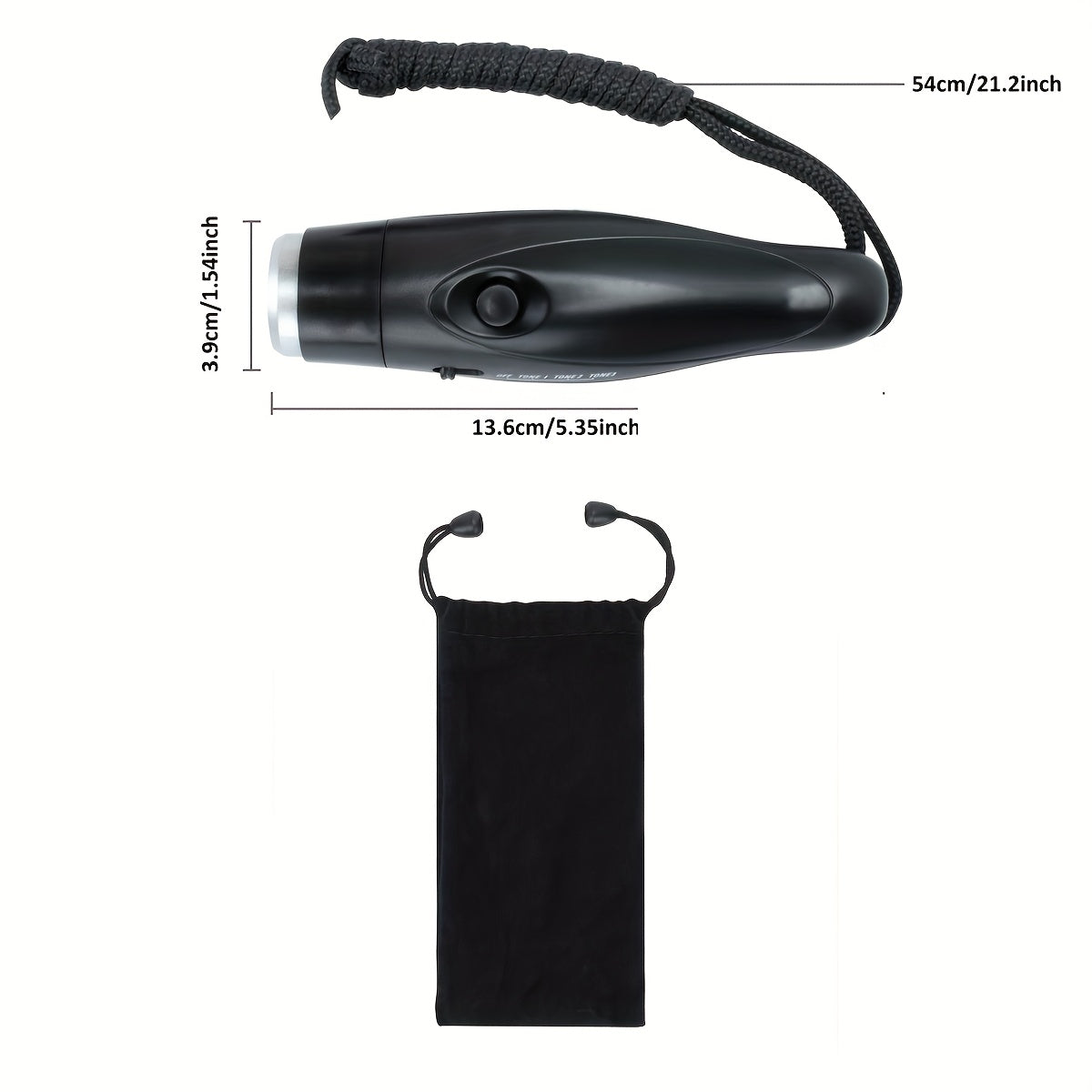 Handheld Electronic Flute mit 3 Tonoptionen - leicht und tragbar für Trainer und Schiedsrichter-3