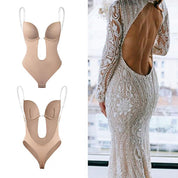 Deep V -Ausschnitt Shapewear Body - Ultimate Body Shaper für makellose Silhouette-6