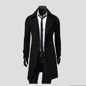 Lionel | Eleganter Doppelreihiger Wollmantel mit Revers