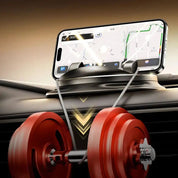 360 ° rotierende Autotelefonhalter-Verstellbare Armaturenbrett- und Luftentlüftungshalterung für Mobiltelefone 4 bis 6,5 Zoll-2
