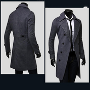Lionel | Eleganter Doppelreihiger Wollmantel mit Revers
