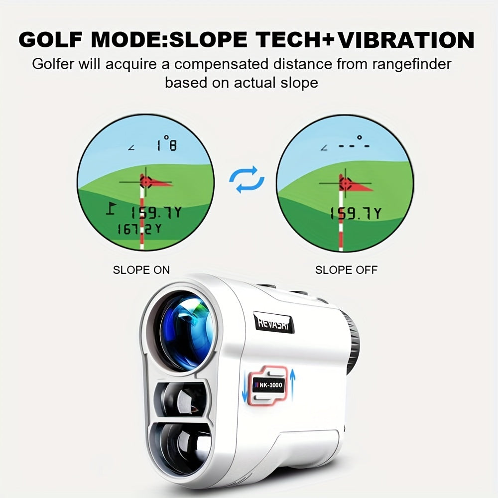 Advanced Golf -Entfernungsmesser mit Steigungskompensation, 914 m Reichweite, 6 -facher Vergrößerung - Genauer Golfabstandsfinder mit Vibrationsfeedback-4