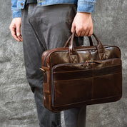 Milan | Leren Crossbody Messenger Laptop Handtasche