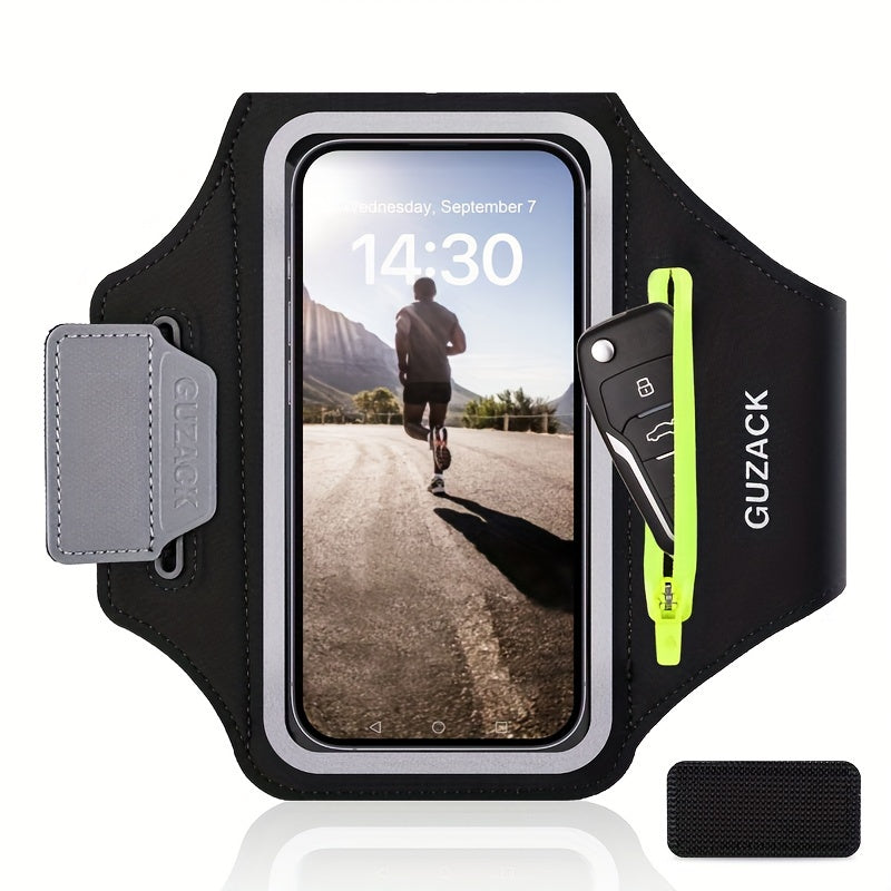 Einstellbarer Telefonhalter mit Hörphone-Fach-passt die Armgrößen 26-42 cm, kompatibel mit iPhone und Galaxie-4