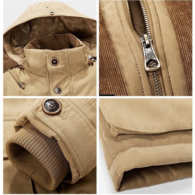 DANIEL | Herren Winterjacke mit Kapuze