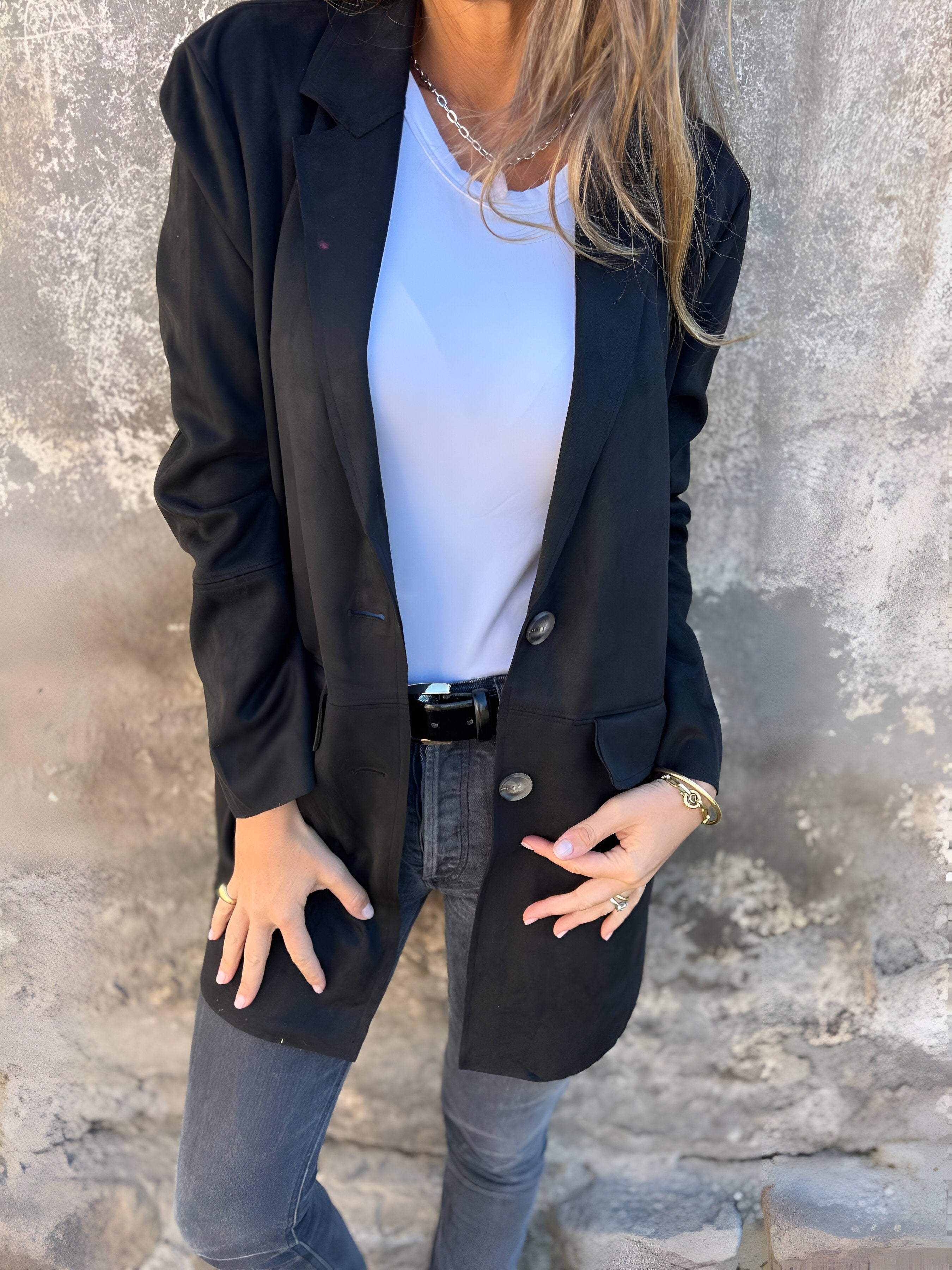 Elicia | Elegante Damenjacke in mittlerer Länge