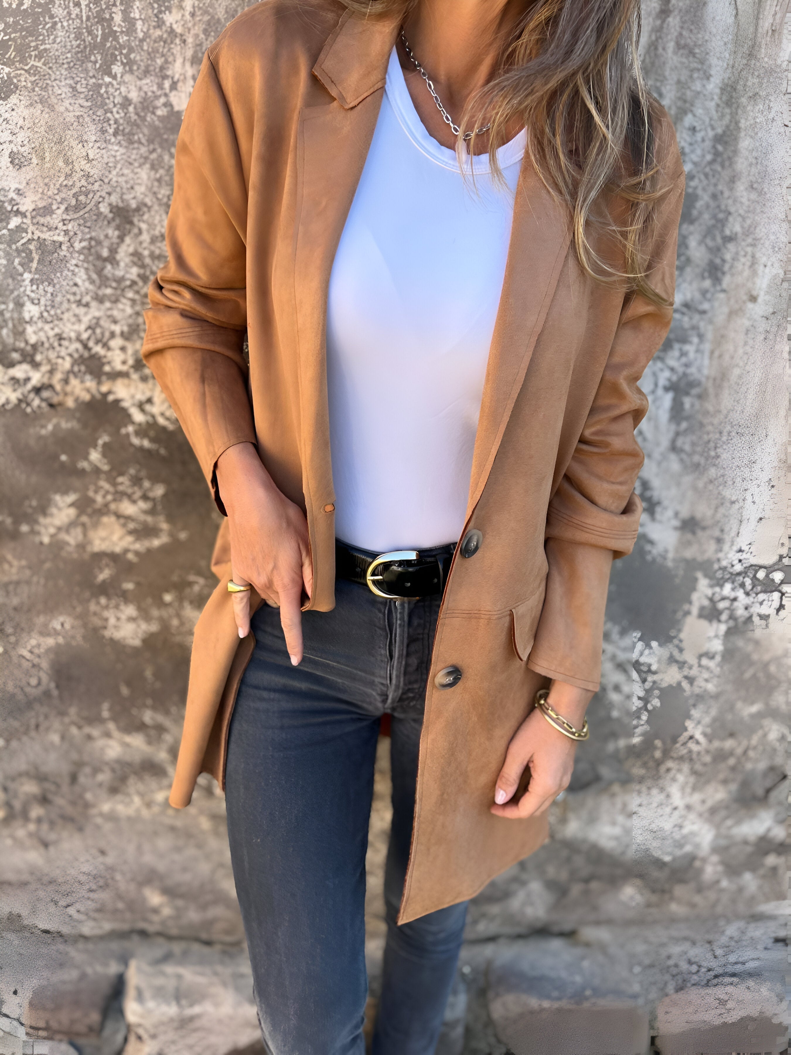 Elicia | Elegante Damenjacke in mittlerer Länge