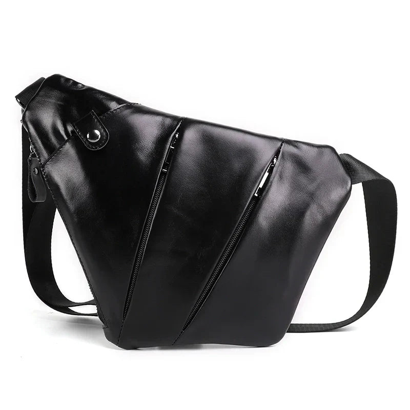 Jaxon | Urban Geometrische Leder Crossbody Tasche