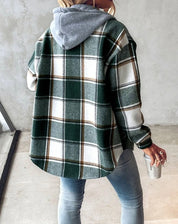 EMILY | Kariertes Lässige Übergangsjacke Herbstjacke für Damen