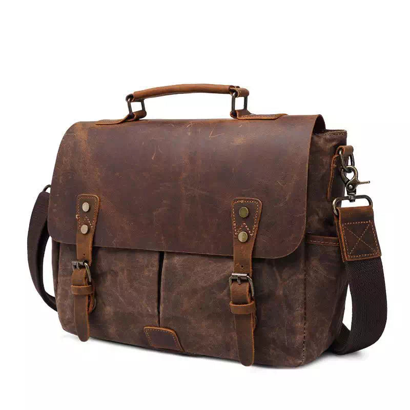 Victor | Robuste Canvas-Schultertasche