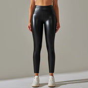 ALEX | Stylische Hochtaillierte Leder-Legging