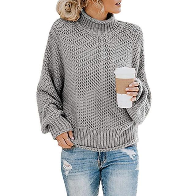 Nora | Gemütlicher Gerippter Rollkragenpullover