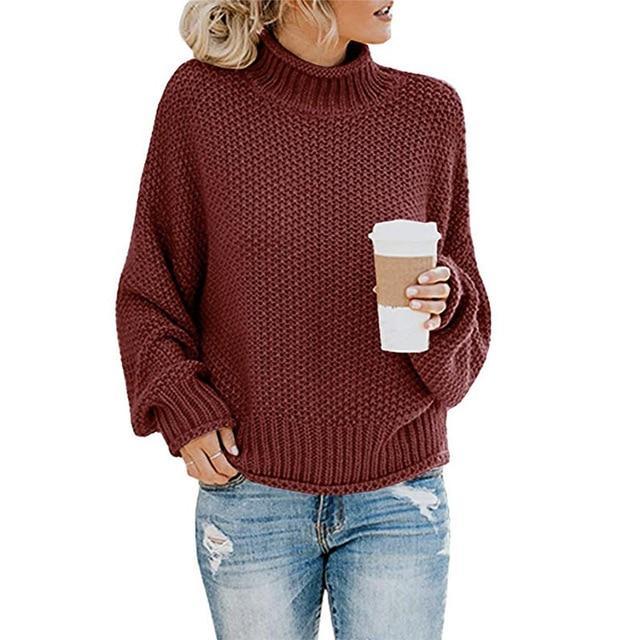 Nora | Gemütlicher Gerippter Rollkragenpullover