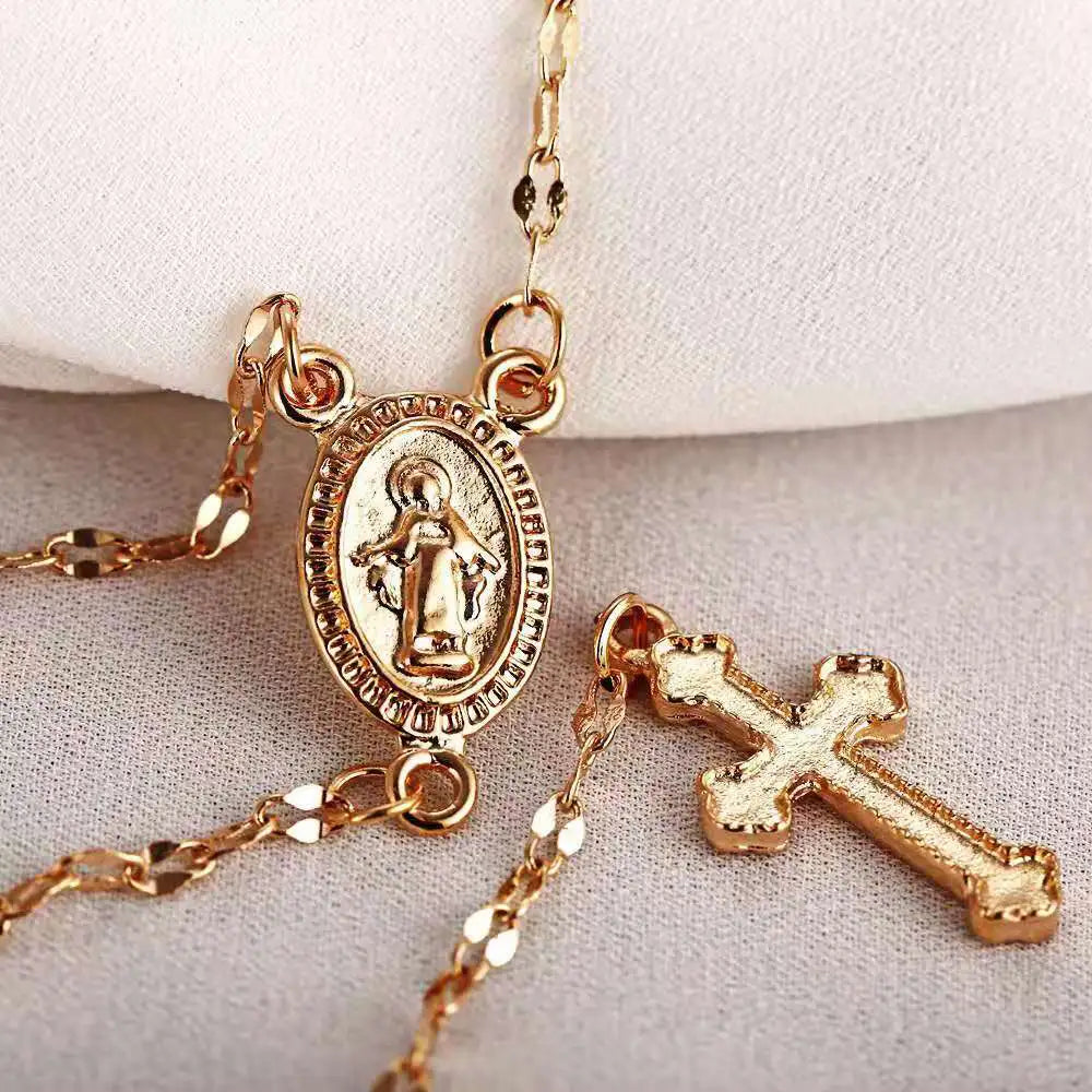 Emma | Elegante Rosenkranz Halskette für Damen