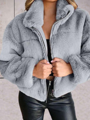 Lilly | Stilvolle Kuschelige Reißverschlussjacke