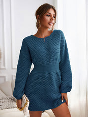Catrin | Gemütliches Strickkleid mit langen Ärmeln für Damen