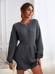 Catrin | Gemütliches Strickkleid mit langen Ärmeln für Damen