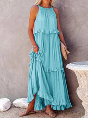 Lunaglam - Elegant ärmellose Abendkleid-4