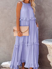 Lunaglam - Elegant ärmellose Abendkleid-5
