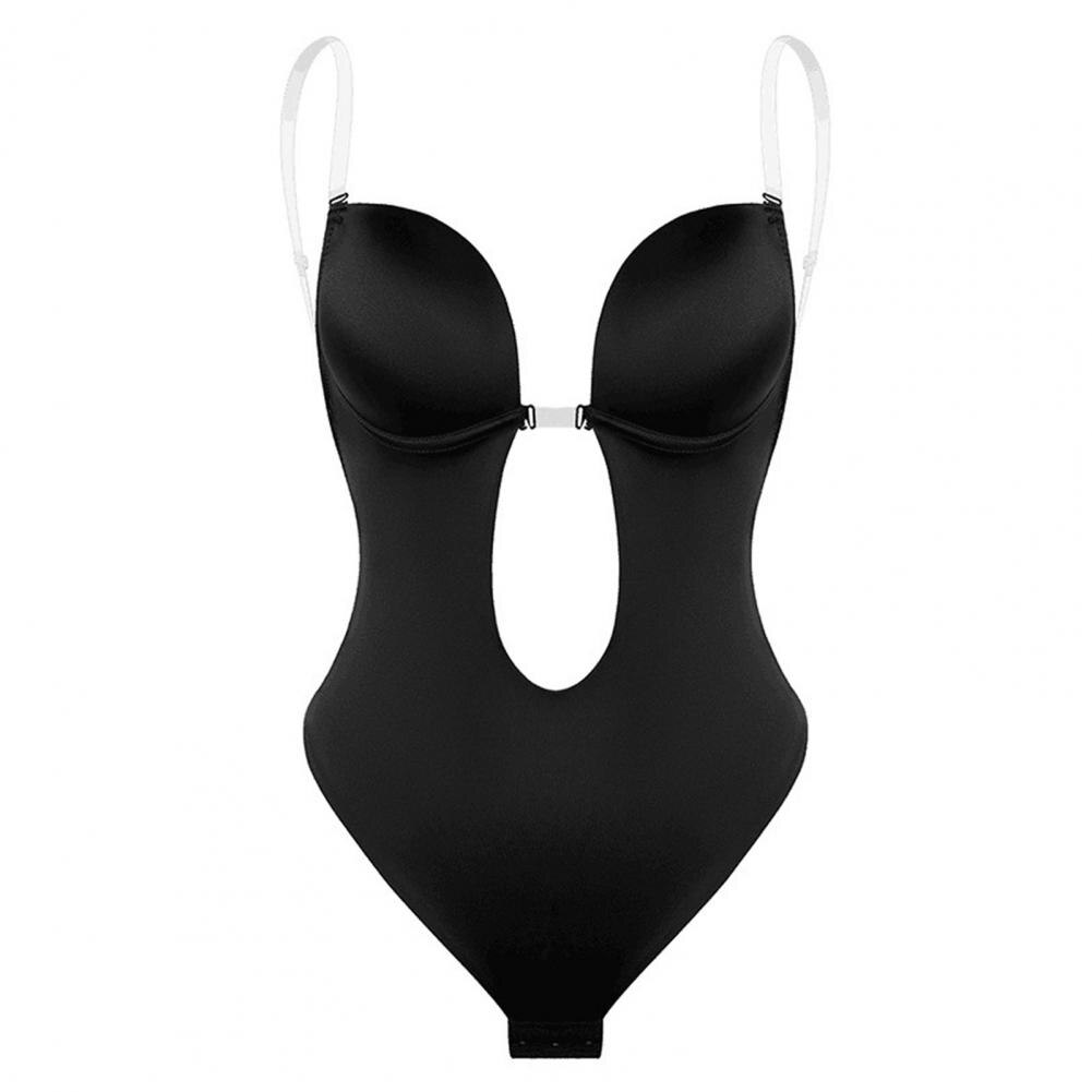 Deep V -Ausschnitt Shapewear Body - Ultimate Body Shaper für makellose Silhouette-2