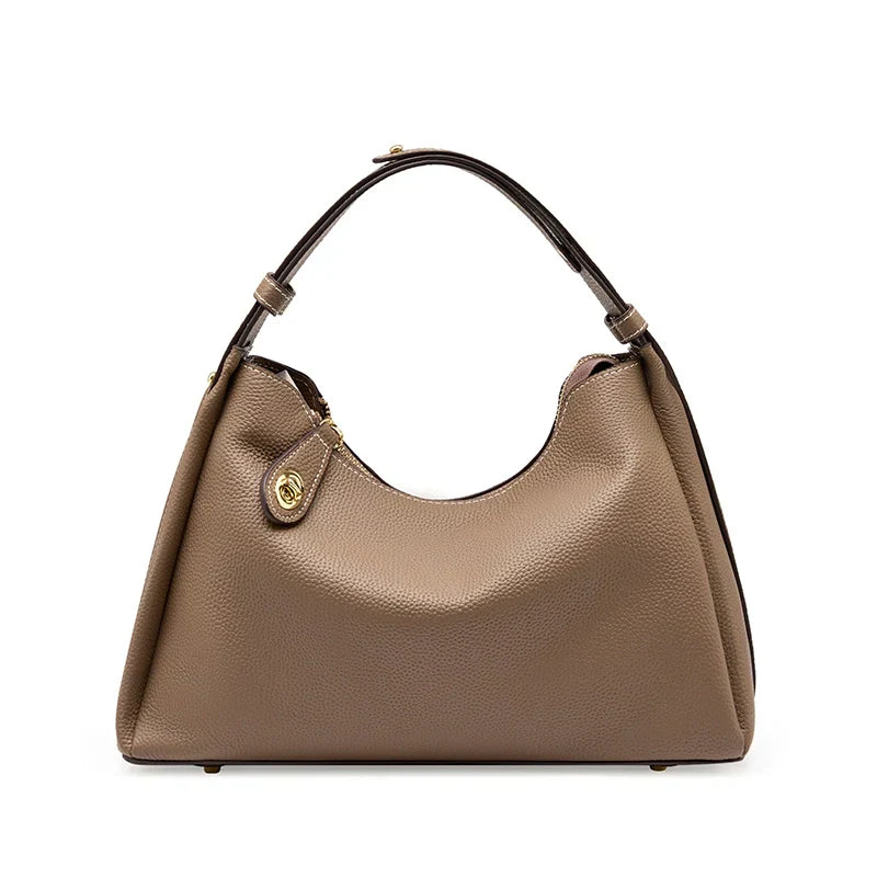 Lila | Vielseitige Genarbte Leder Crossbody Tasche
