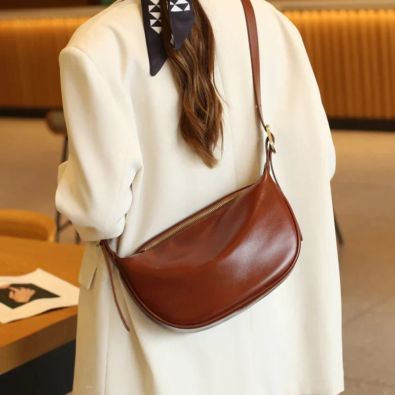 Maya | Elegante Leder Crossbody Tasche