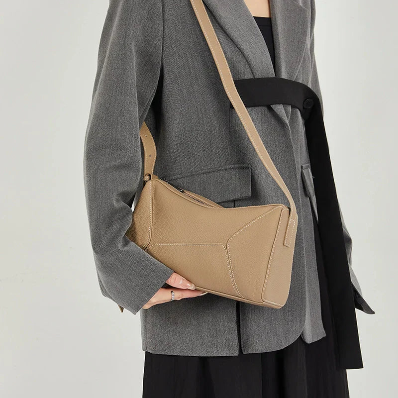 Luna | Elegante Leder Schultertasche